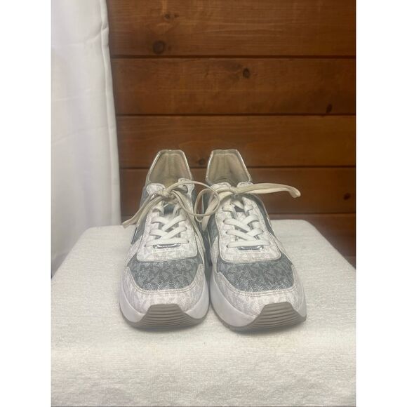 Michael Kors Muse metallic silver /Gray  Sz 7.5 - Picture 7 of 9